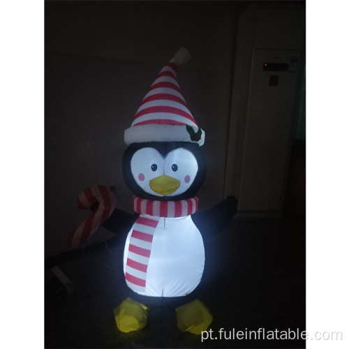 Pinguim inflável de férias para decorações de Natal